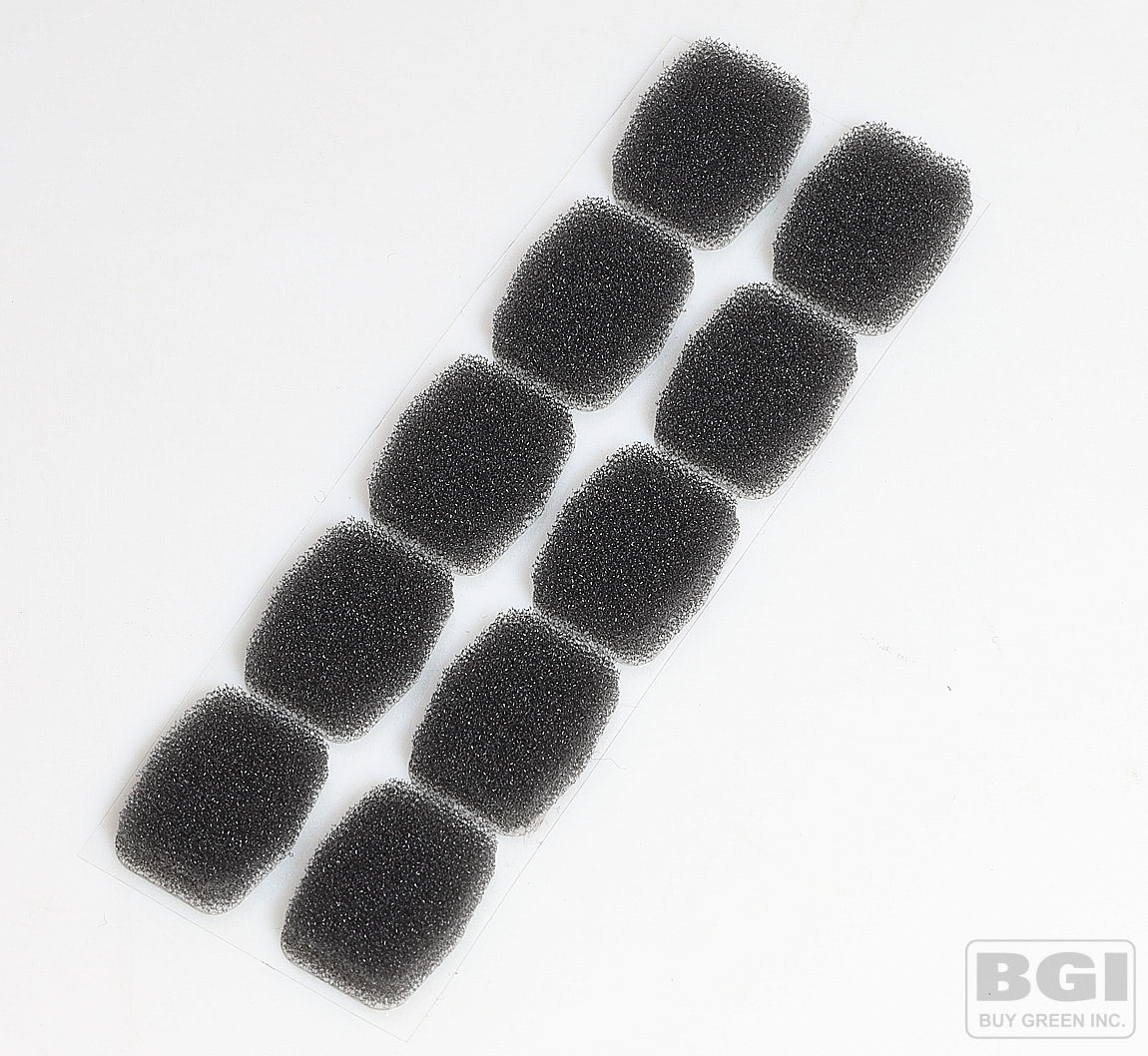 10X Microphone Sticky Sponge Windscreen For HME HS6000 HS6100 HS6200 HS6300 WH200, WH210, WH300, WH310, WH340 Intercom Headsets