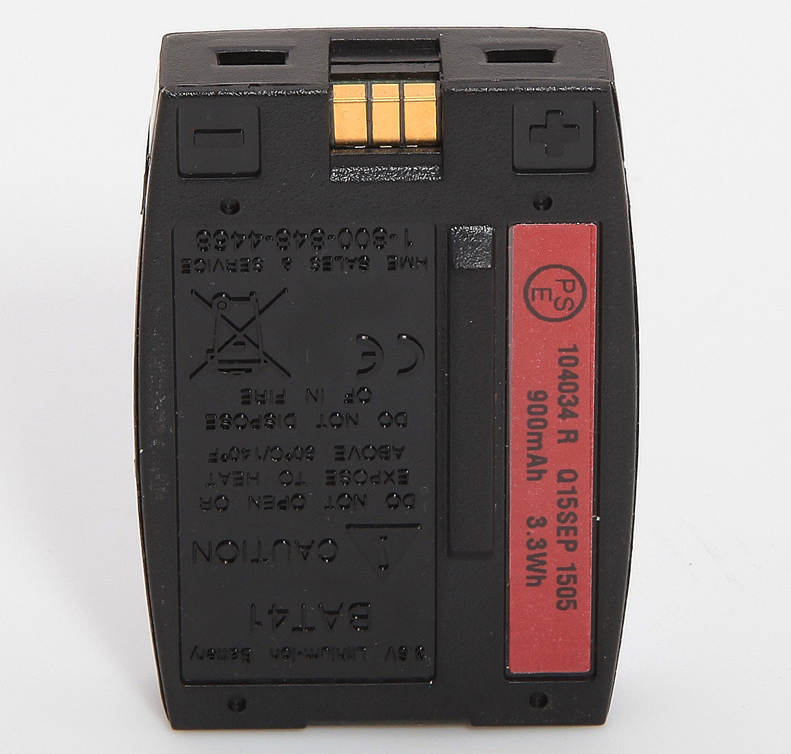 New Clear-Com HME BAT41 RED Rechargeable Lithium Ion Battery 3.6V 900mAh 3.3Wh This is Authentic OEM Battery Pack