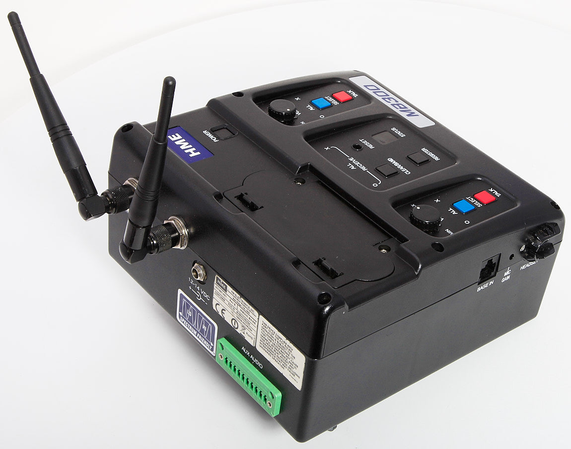HME DX300 Video Production or Football Coach Intercom Base, 5 Headsets, 3 Beltpakcs, Charger