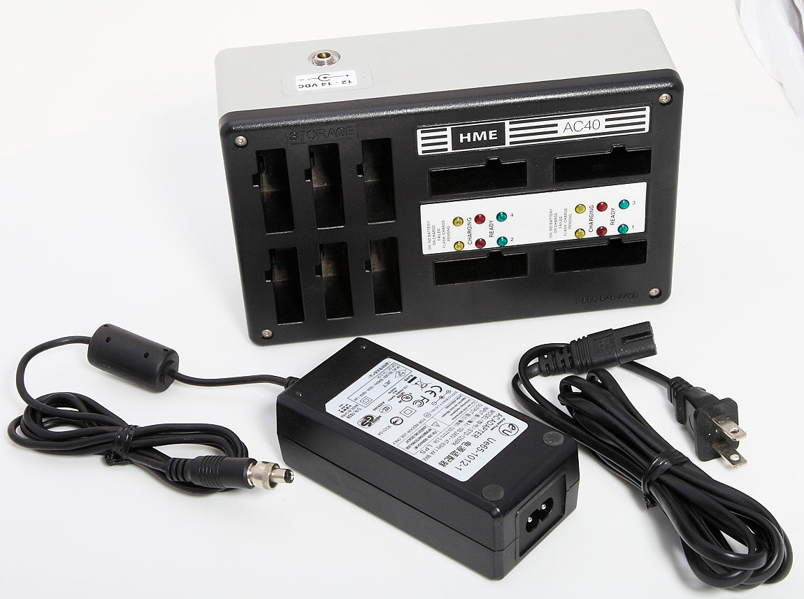 Used Clear-Com HME AC40A DC Battery Charger For BAT41 Wireless Intercom Batteries AC40
