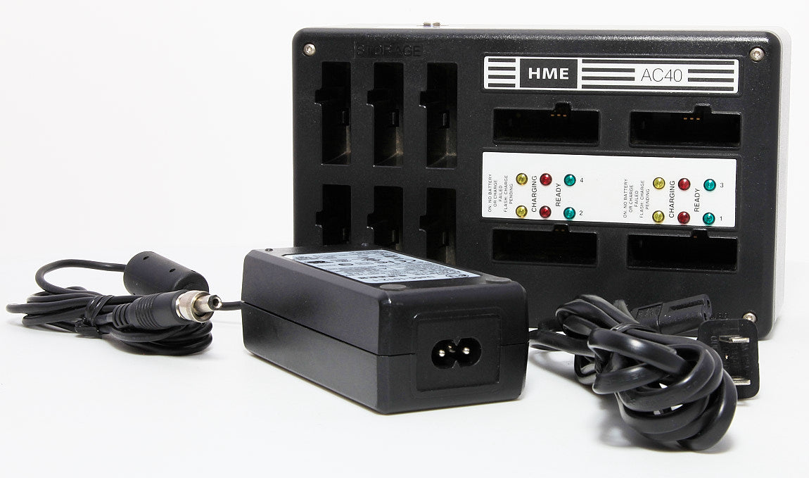 Used Clear-Com HME AC40A DC Battery Charger For BAT41 Wireless Intercom Batteries AC40