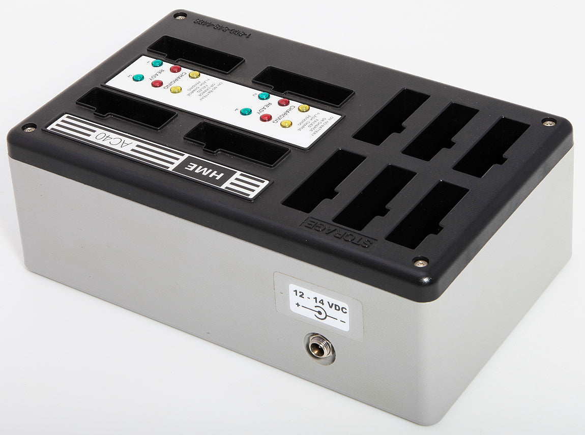 Used Clear-Com HME AC40A DC Battery Charger For BAT41 Wireless Intercom Batteries AC40