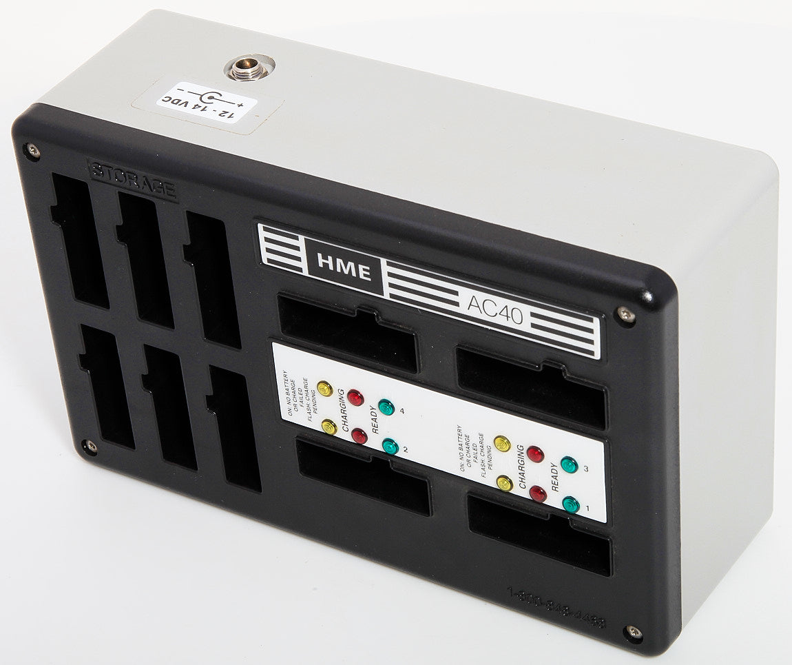 Used Clear-Com HME AC40A DC Battery Charger For BAT41 Wireless Intercom Batteries AC40
