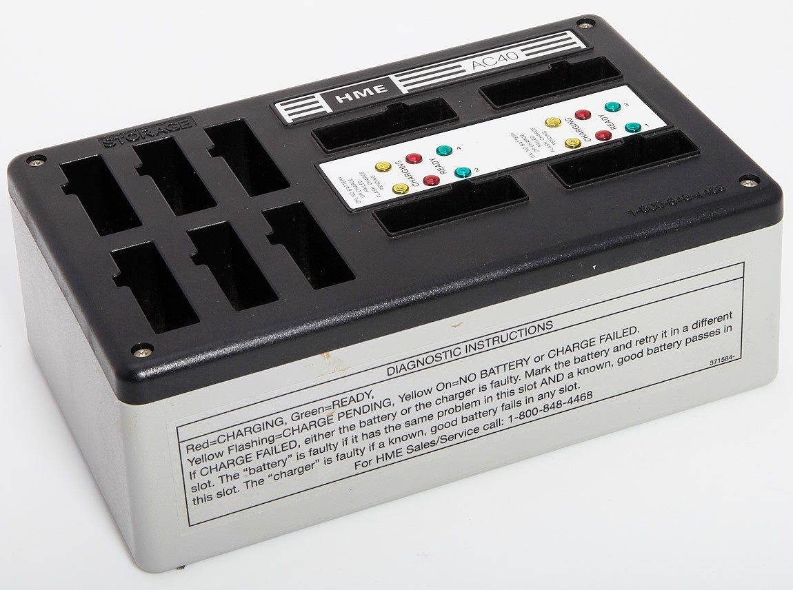 Used Clear-Com HME AC40A DC Battery Charger For BAT41 Wireless Intercom Batteries AC40