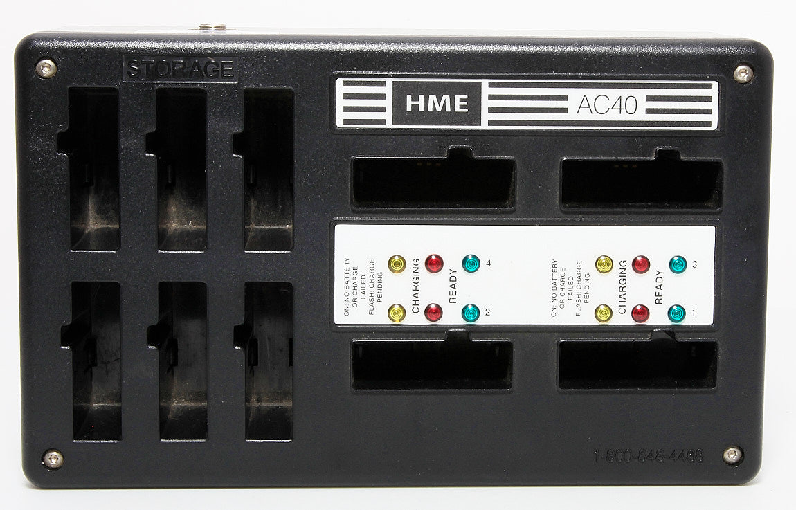 Used Clear-Com HME AC40A DC Battery Charger For BAT41 Wireless Intercom Batteries AC40