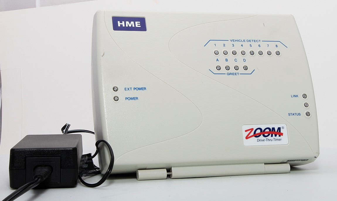 HME Zoom Driver Thru Timer TSP50 With Built In Vehicle Detector Board & AC Adapter