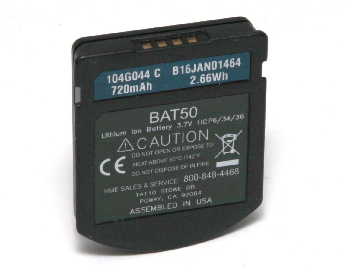 HME BAT50 High Capacity 720mAh Battery Pack for HS6100 HS6200 Wireless Headset