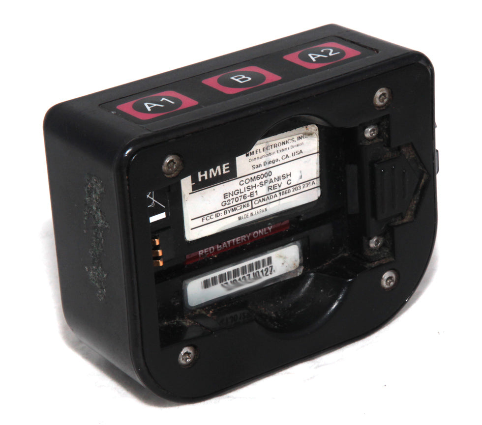 Used HME COM6000 Belt-Pack for Wireless Drive Thru Intercom For use with Base 6000 & 6100