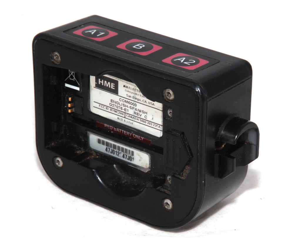Used HME COM6000 Belt-Pack for Wireless Drive Thru Intercom For use with Base 6000 & 6100