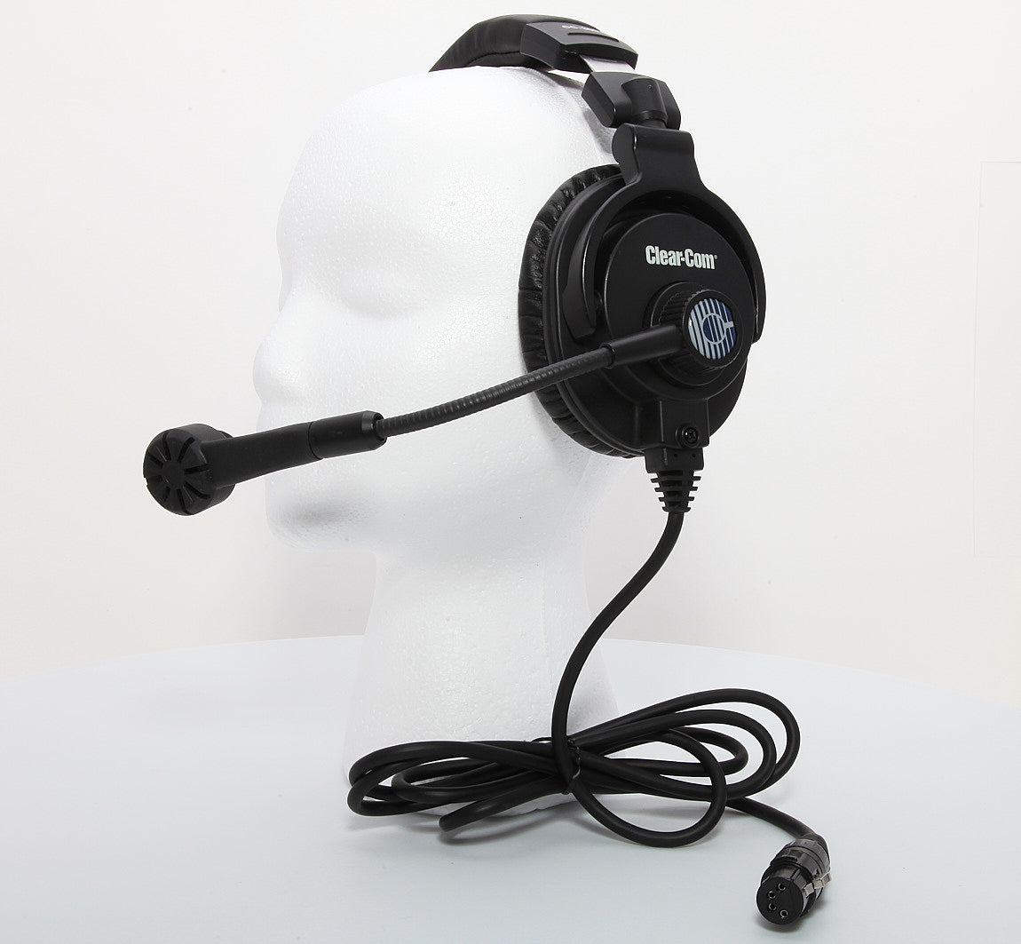 Used Clear-Com® CC-300-X4 Intercom Headset With 4 Pin Female XLR Plug