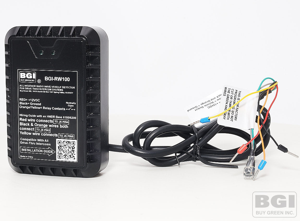 BGI-RW100 Radio Wave Vehicle Detector For HME, 3M, Par and Panasonic Fast Food Drive Thru Intercoms