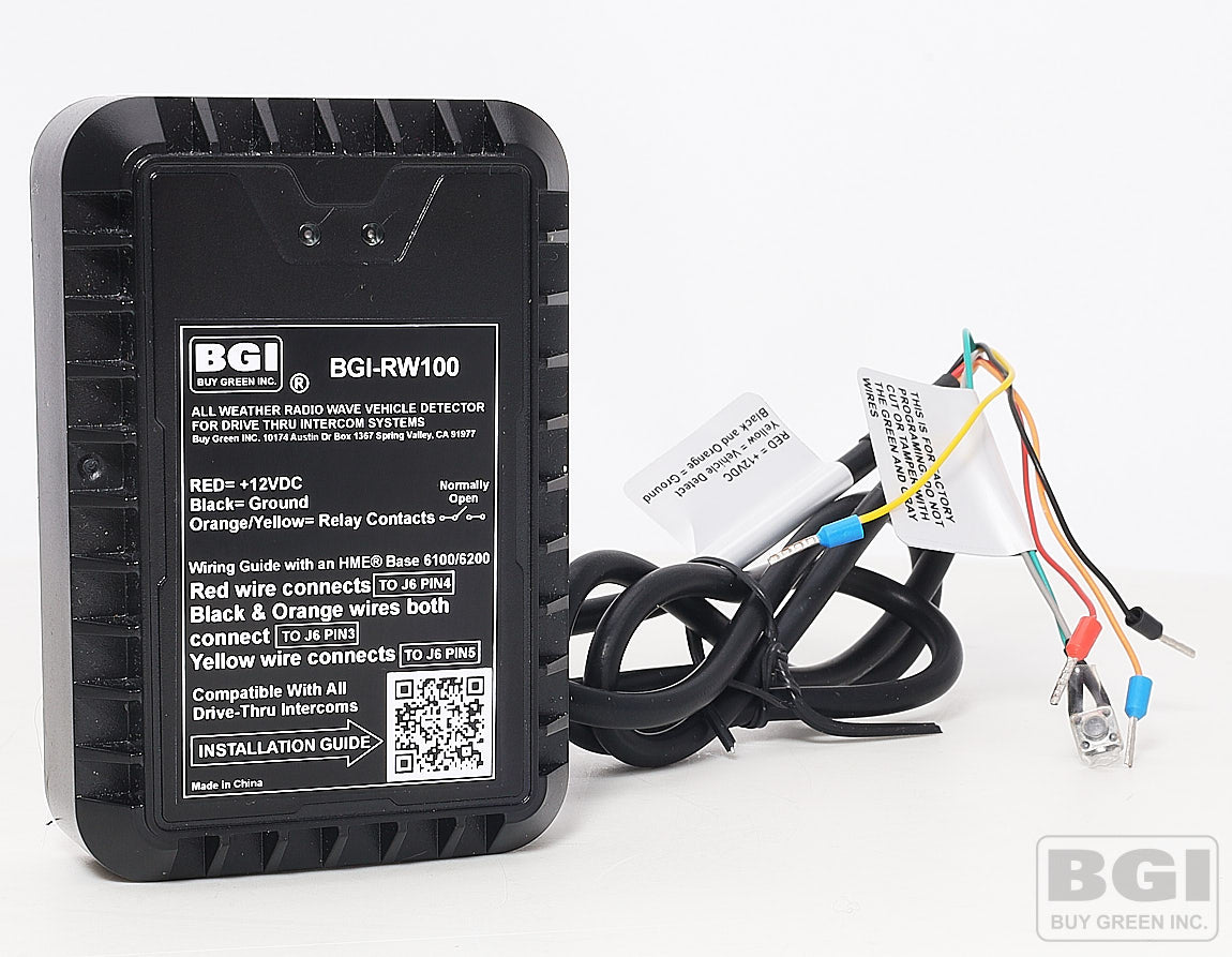 BGI-RW100 Radio Wave Vehicle Detector For HME, 3M, Par and Panasonic Fast Food Drive Thru Intercoms
