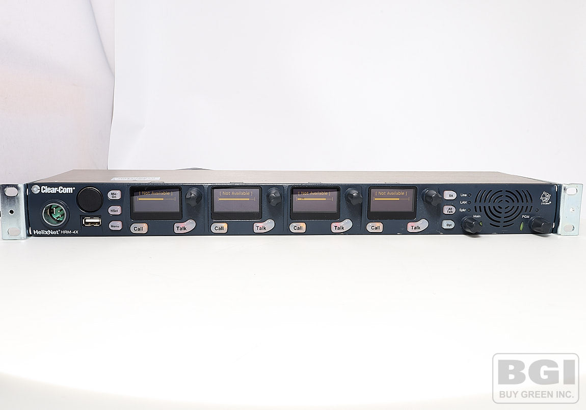 ClearCom HelixNet HRM-4X 4-Channel Intercom 1RU Digital Partyline Remote Station