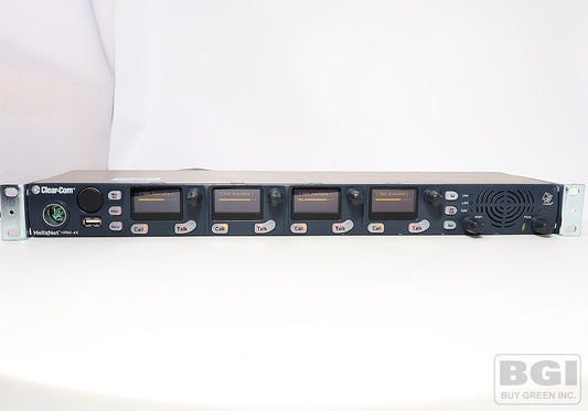 ClearCom HelixNet HRM-4X 4-Channel Intercom 1RU Digital Partyline Remote Station