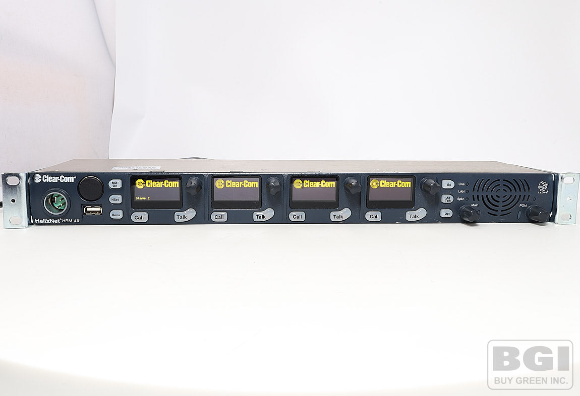 ClearCom HelixNet HRM-4X 4-Channel Intercom 1RU Digital Partyline Remote Station