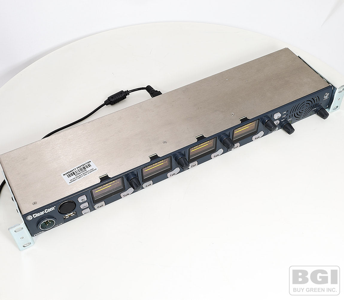 ClearCom HelixNet HRM-4X 4-Channel Intercom 1RU Digital Partyline Remote Station