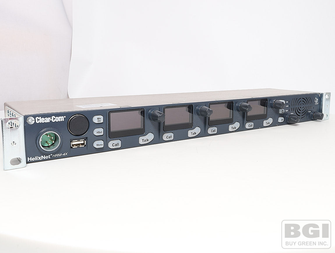 ClearCom HelixNet HRM-4X 4-Channel Intercom 1RU Digital Partyline Remote Station