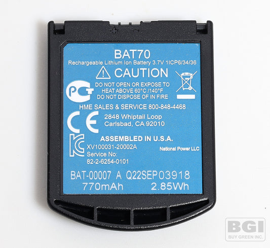 HME BAT70 Battery For NEXEO HDX HS7000 Drive Thru Intercom Wireless Headset