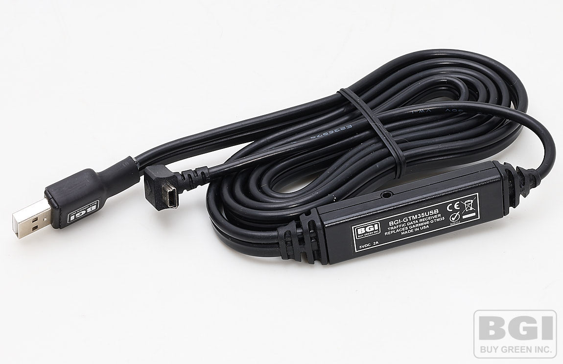  BGI-GTM35USB USB Powered Lifetime Traffic Info Cable Replaces Garmin GTM35 and GTM 36