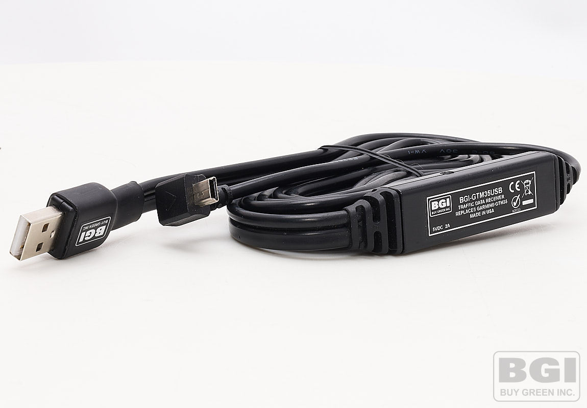  BGI-GTM35USB USB Powered Lifetime Traffic Info Cable Replaces Garmin GTM35 and GTM 36