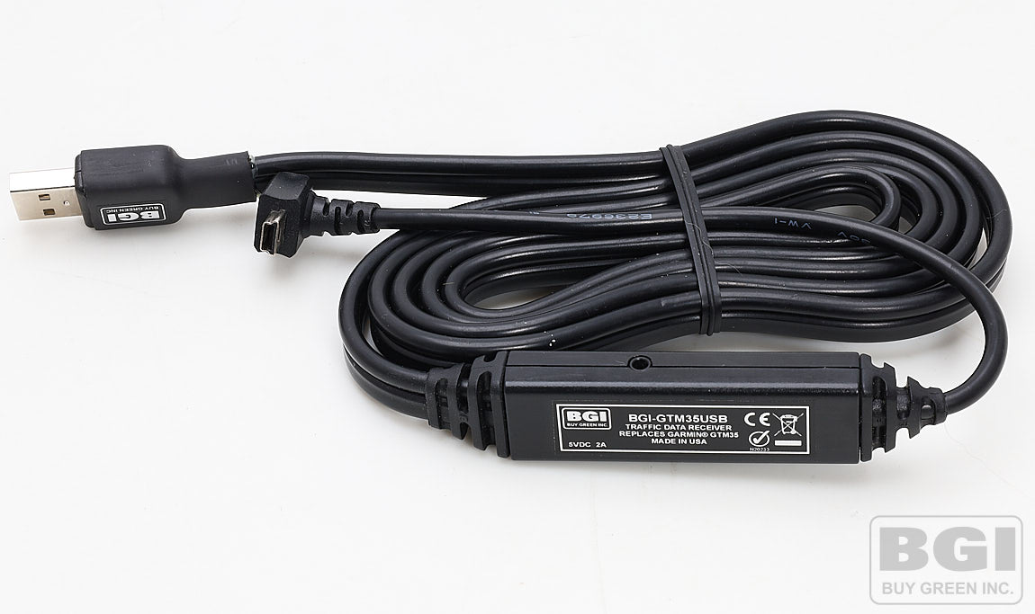  BGI-GTM35USB USB Powered Lifetime Traffic Info Cable Replaces Garmin GTM35 and GTM 36