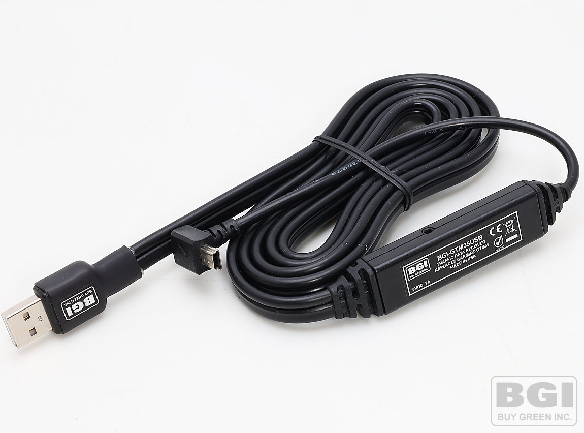  BGI-GTM35USB USB Powered Lifetime Traffic Info Cable Replaces Garmin GTM35 and GTM 36