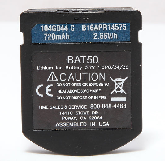 USED HME BAT50 High Capacity 720mAh Battery Pack for HS6100 HS6200 Wireless Headset