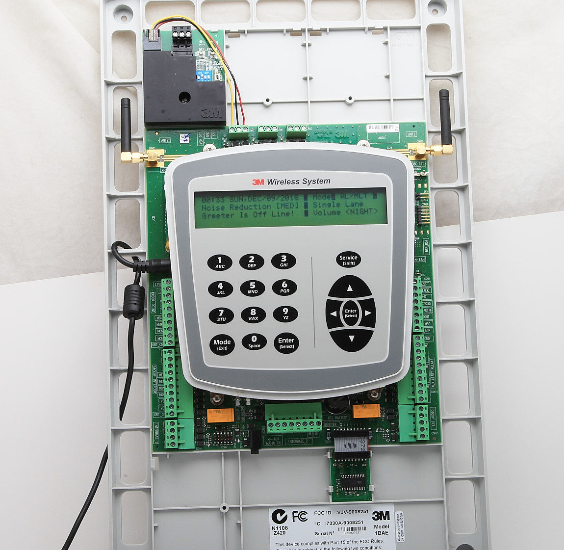 3M 1BAE XT Wireless Drive Thru Intercom Base + Vehicle Detector & Greeter Board
