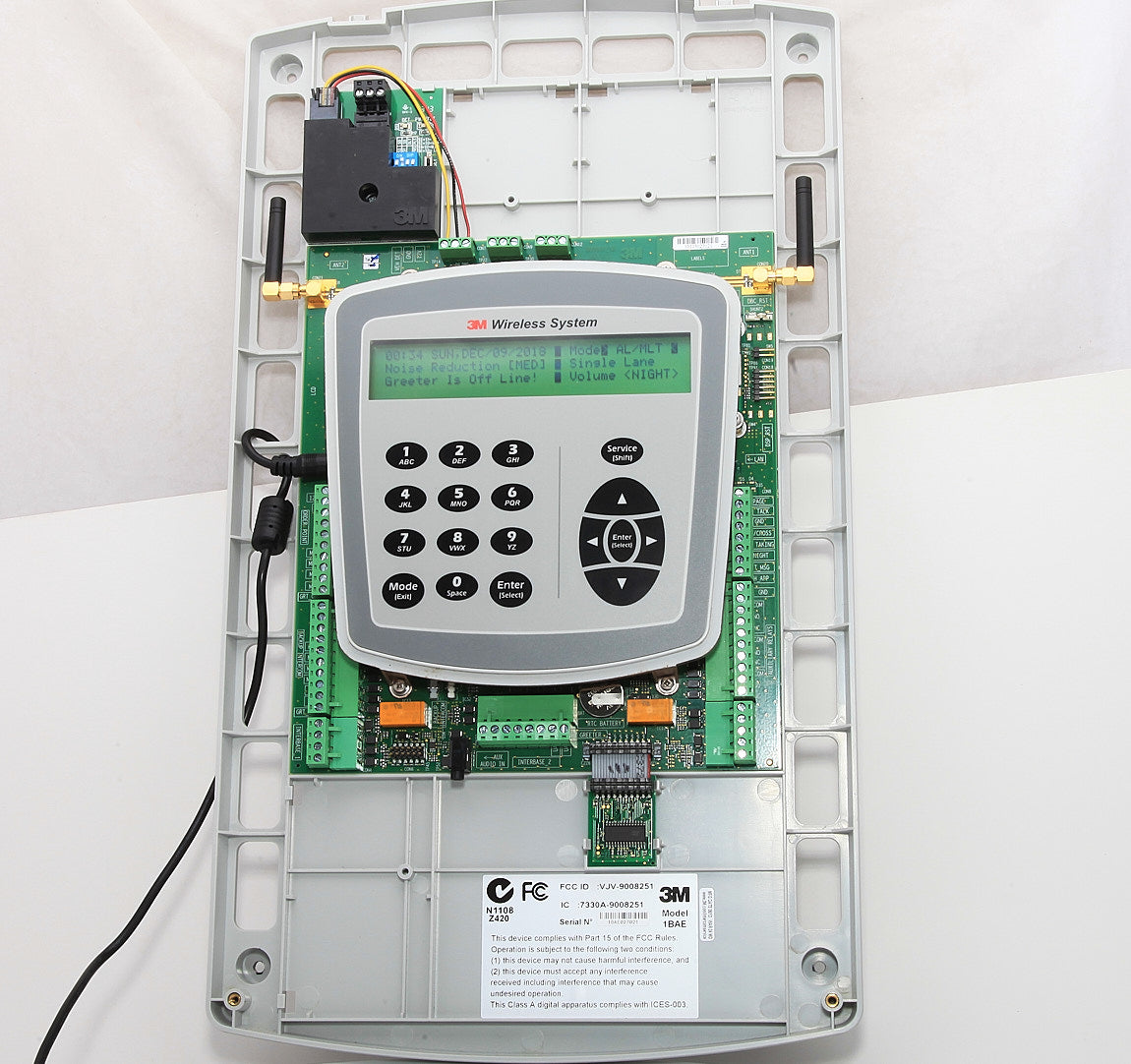 3M 1BAE XT Wireless Drive Thru Intercom Base + Vehicle Detector & Greeter Board