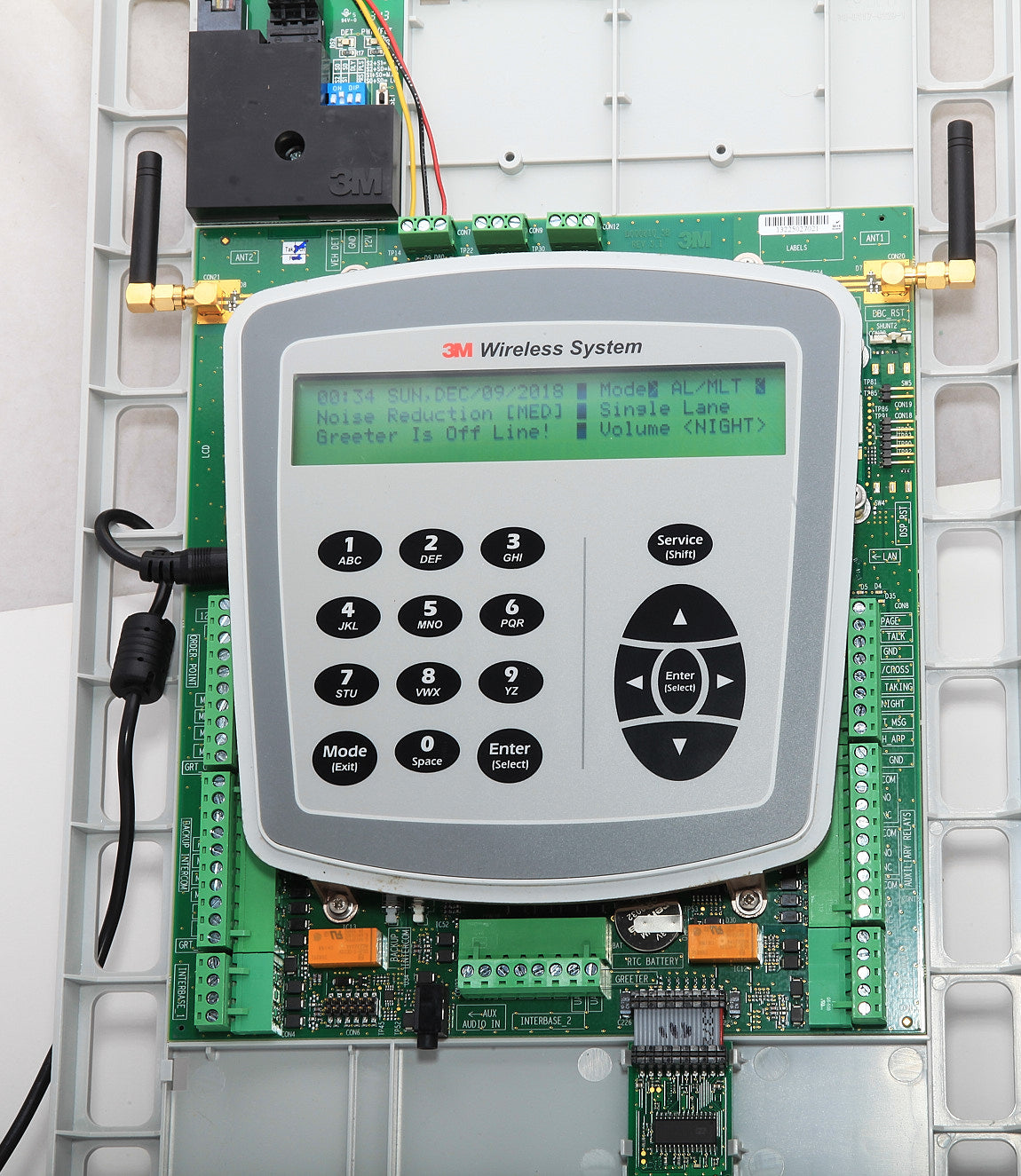3M 1BAE XT Wireless Drive Thru Intercom Base + Vehicle Detector & Greeter Board