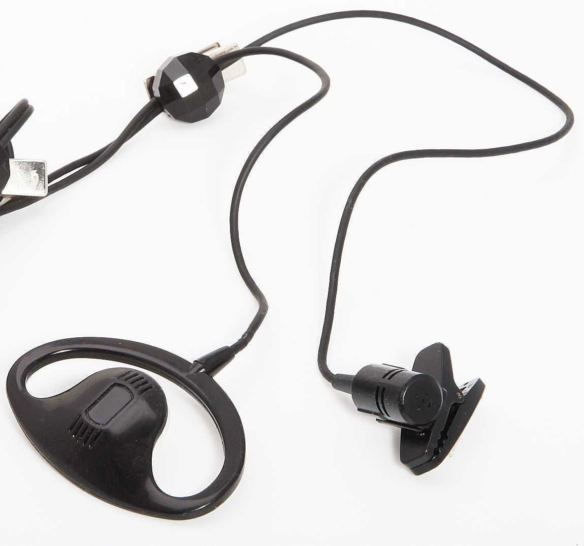 HME Clear-Com HME HS4-3 Earpiece Headset With Clip-On Microphone For DX Series Intercom, Such as BP200 BP210 BP410
