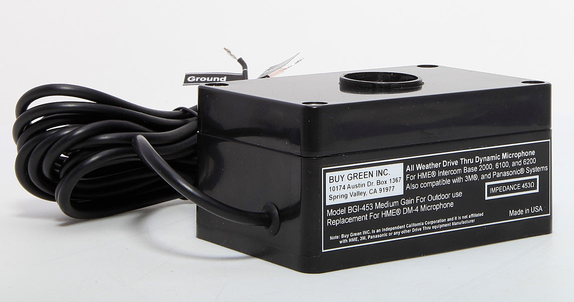 New BGI-453 All Weather Drive Thru Outdoor Microphone For HME And 3M Intercoms