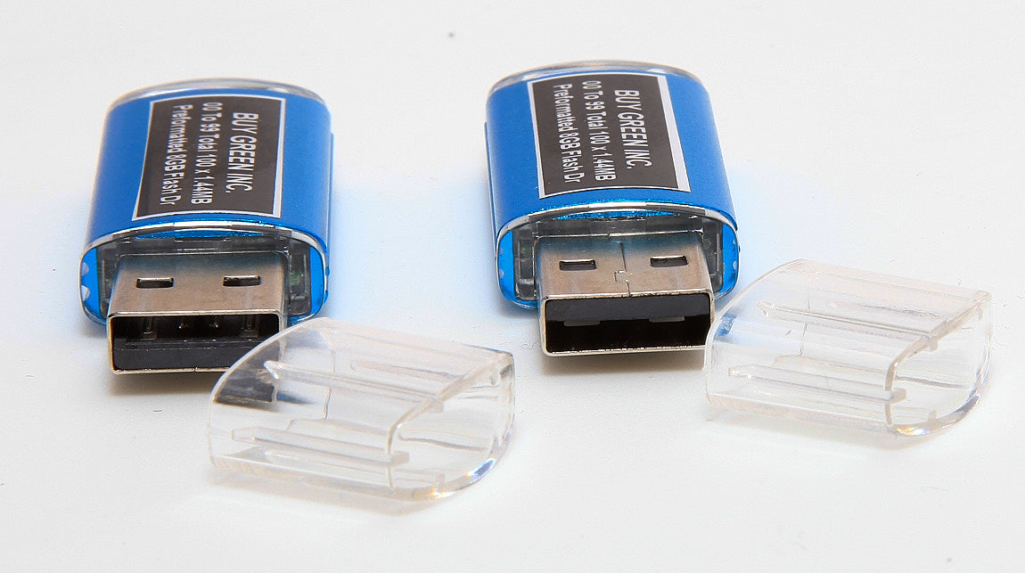 Lot of 2 Preformatted USB Flash Drives For Floppy Disk Emulator 00 to 99 Total 100X 1.44MB each