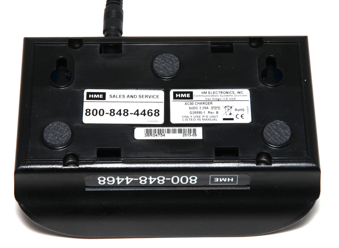 USED AC50 AC-50 4-Slot Battery Charger For HME HS6100 Drive Thru BAT50 Batteries