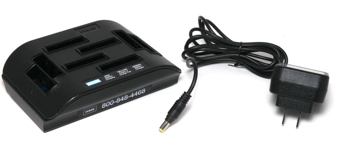 USED AC50 AC-50 4-Slot Battery Charger For HME HS6100 Drive Thru BAT50 Batteries
