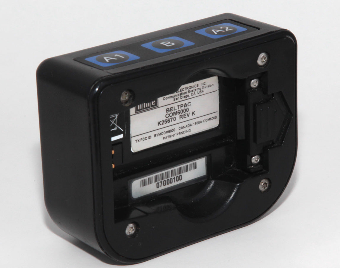 HME COM6000 BLUE Belt Pack Intercom For ion IQ 6100 & 6000 Wireless Drive Thru Communication System