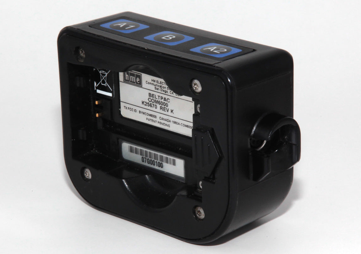 HME COM6000 BLUE Belt Pack Intercom For ion IQ 6100 & 6000 Wireless Drive Thru Communication System