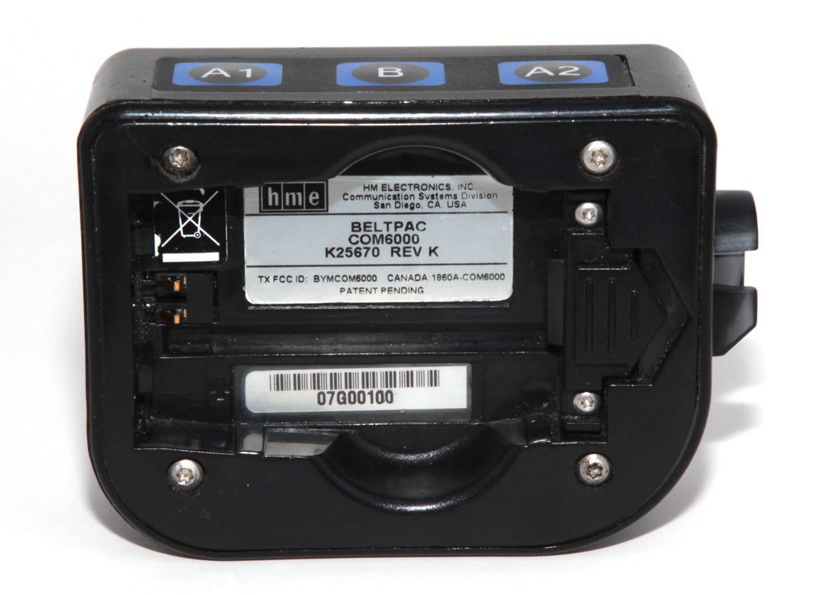 HME COM6000 BLUE Belt Pack Intercom For ion IQ 6100 & 6000 Wireless Drive Thru Communication System